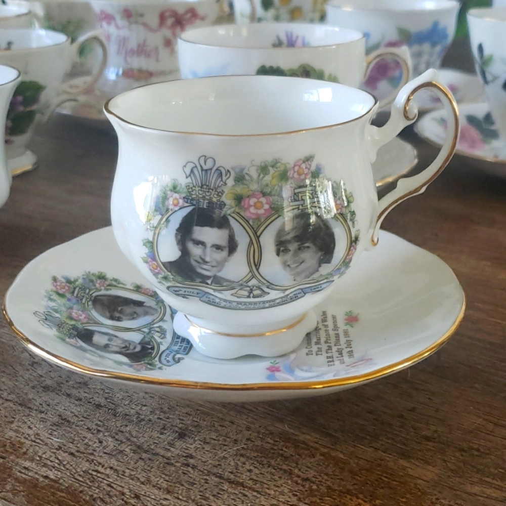 Diana and Prince Charles tea cup and saucer